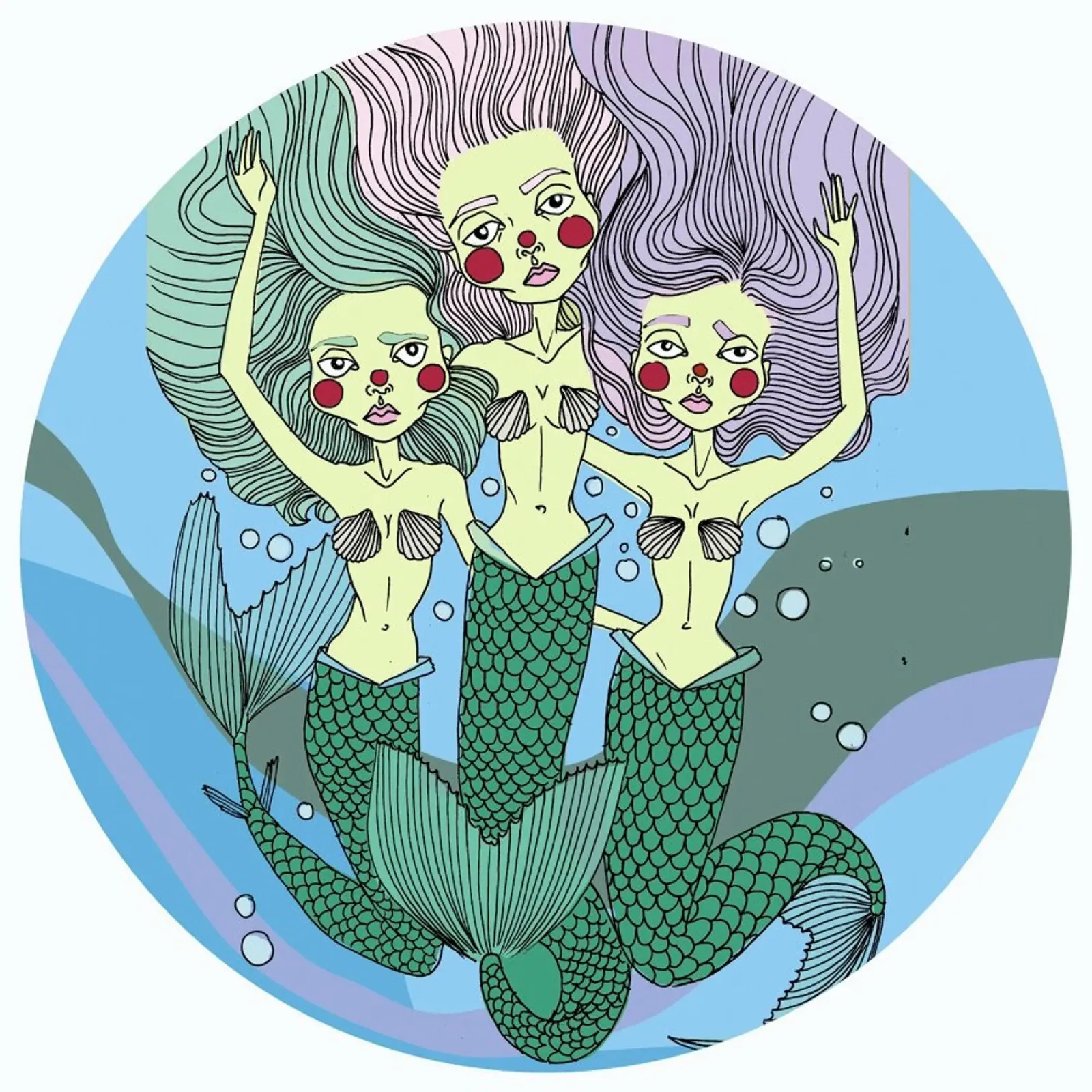 Nessie Mermaids pellicola backlit da Agnes KR Patience