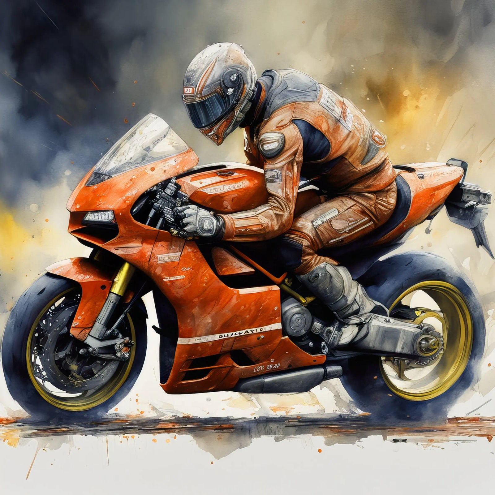moto gp at full speed poster by ARTVI-SHOP