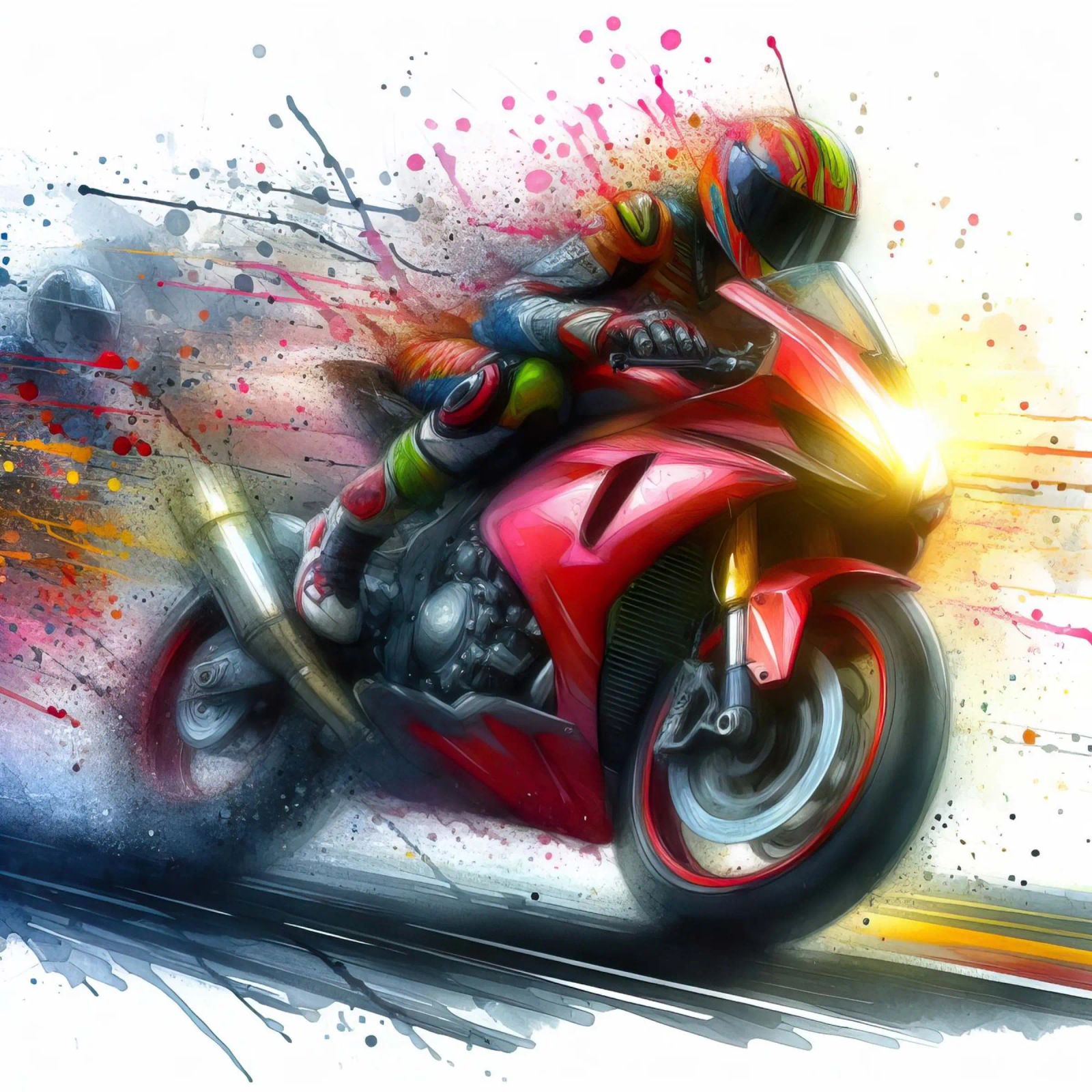 moto gp at full speed poster by ARTVI-SHOP