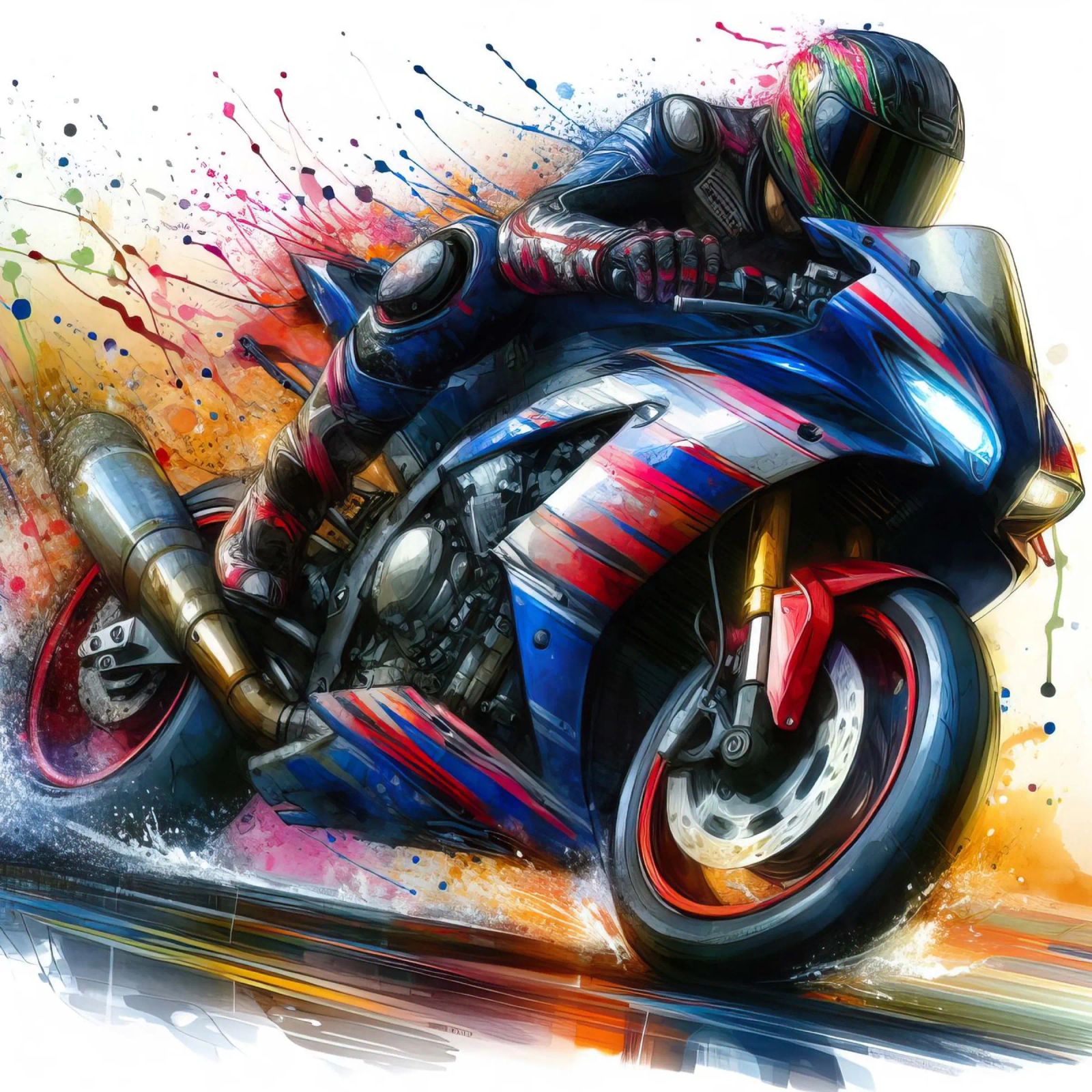 moto gp at full speed poster by ARTVI-SHOP