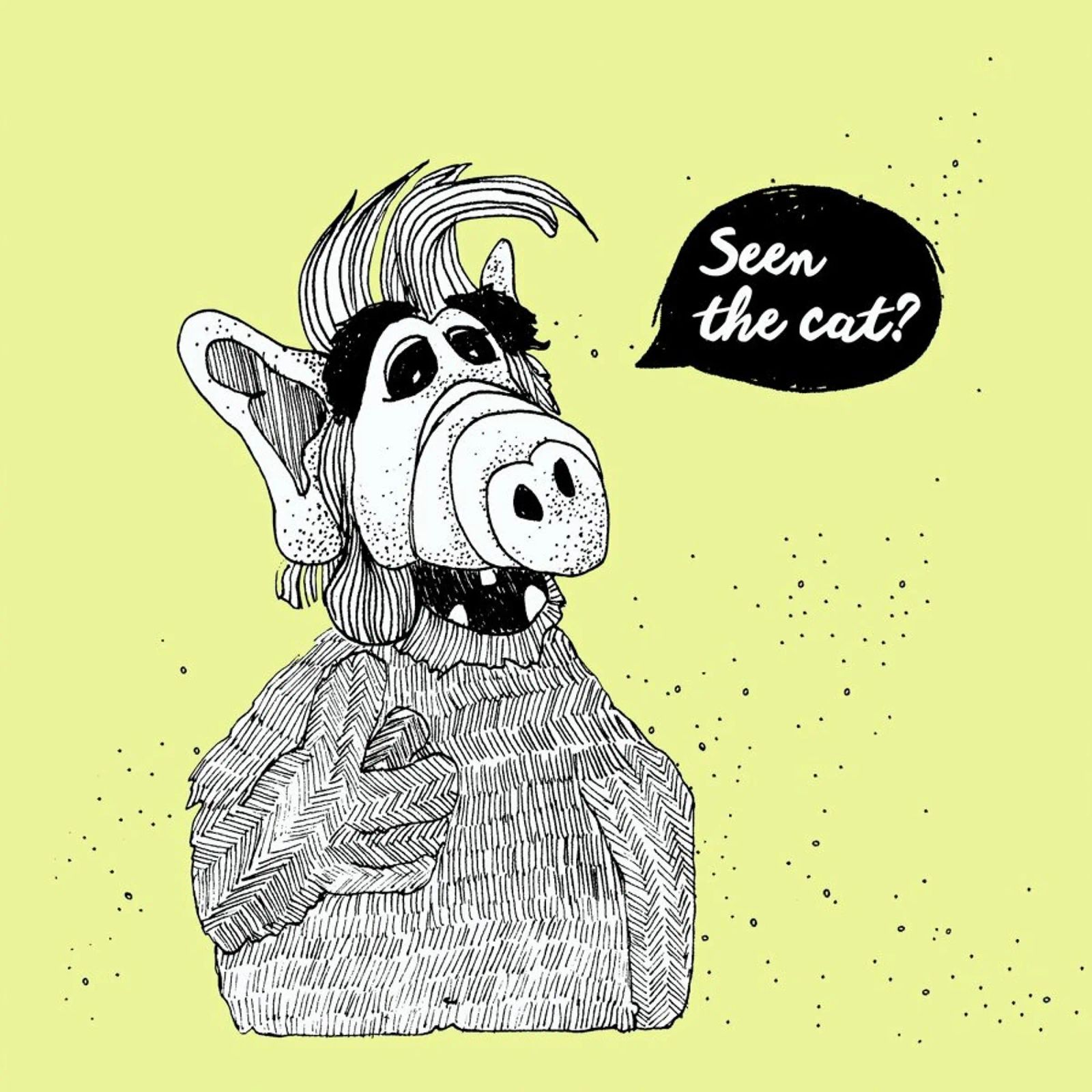 Seen The Cat? Poster von Anika Merten
