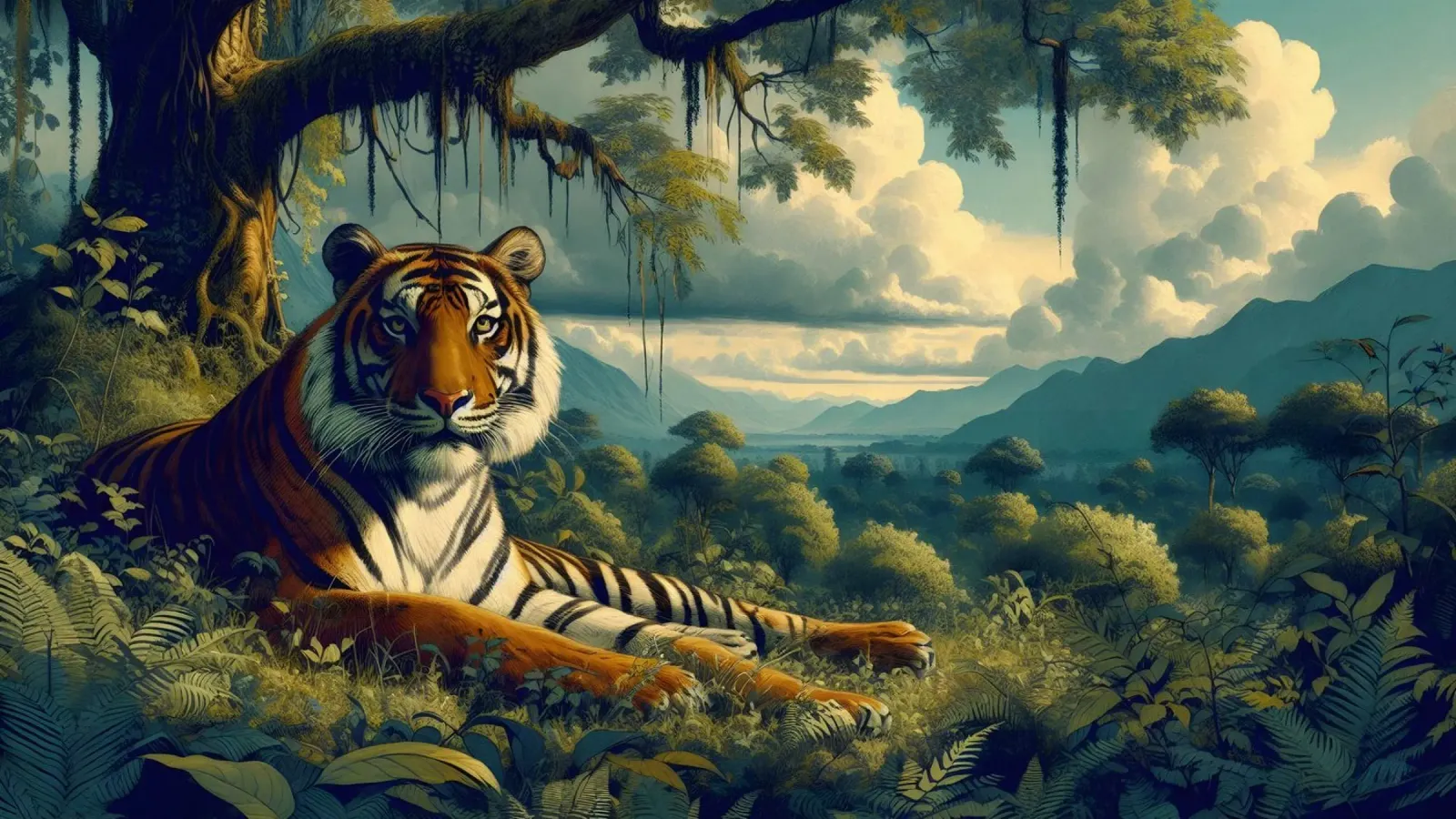 BENGALISCHER TIGER Backlit Folie von RUBIANT ART
