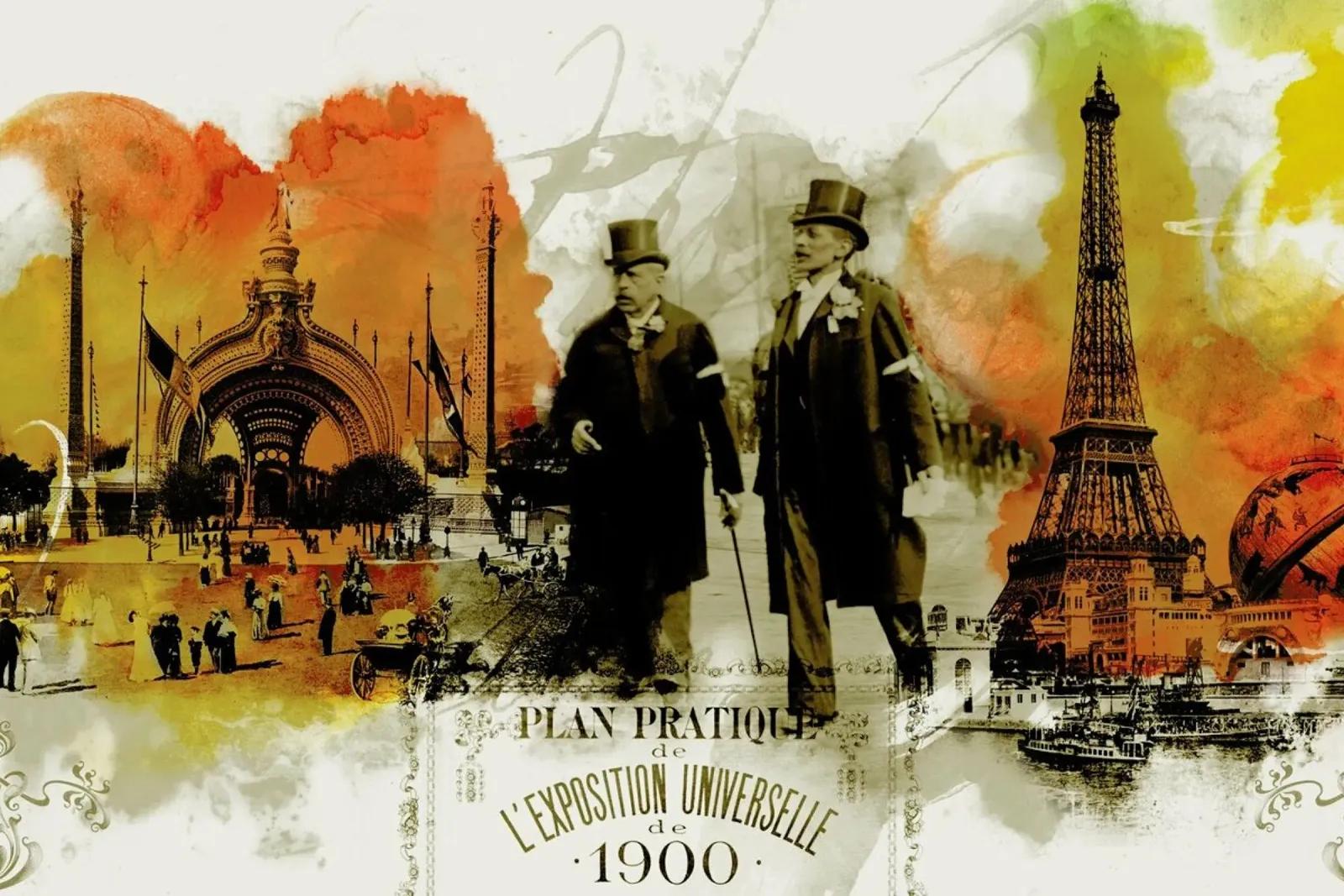 Belle Epoque 3 poster con telaio in alluminio da Mr Cup