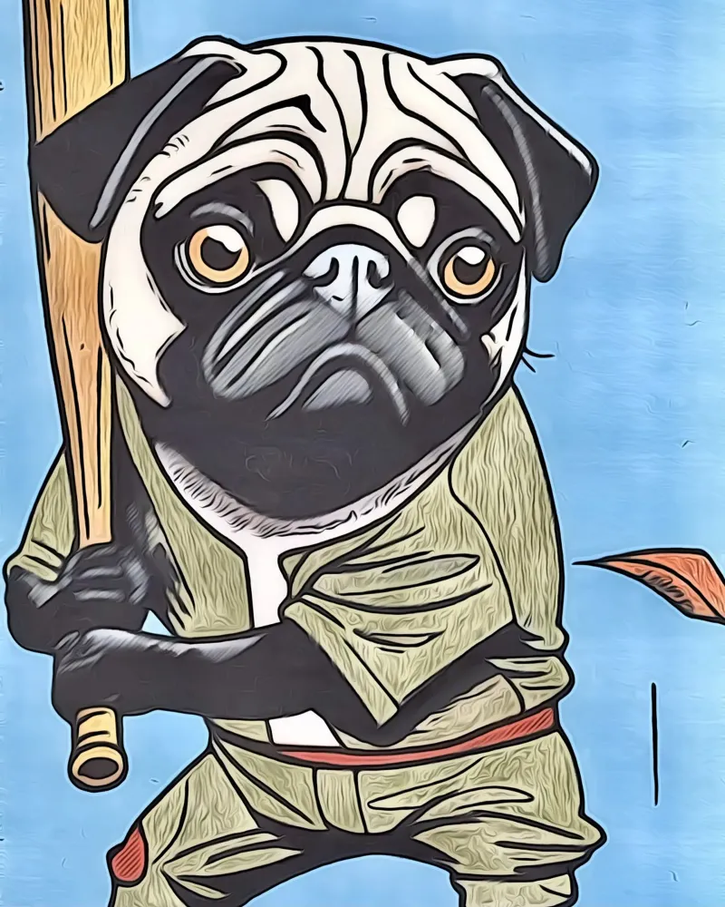 Animale Pop Art #10 poster con telaio in plastica da ZAMART - PopArt