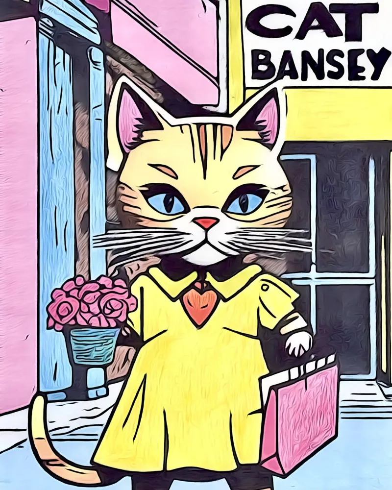 Animale Pop Art #12 poster con telaio in alluminio da ZAMART - PopArt