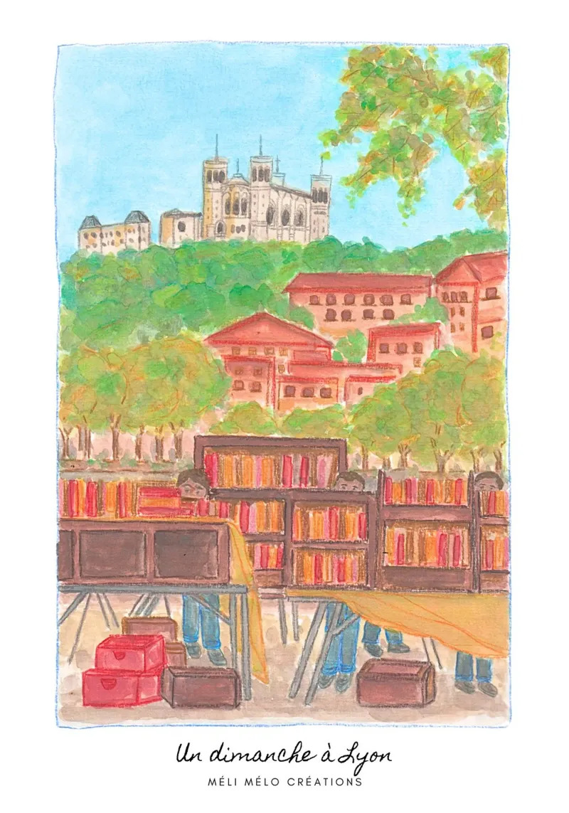 A Sunday in Lyon canvas by melimelocreations
