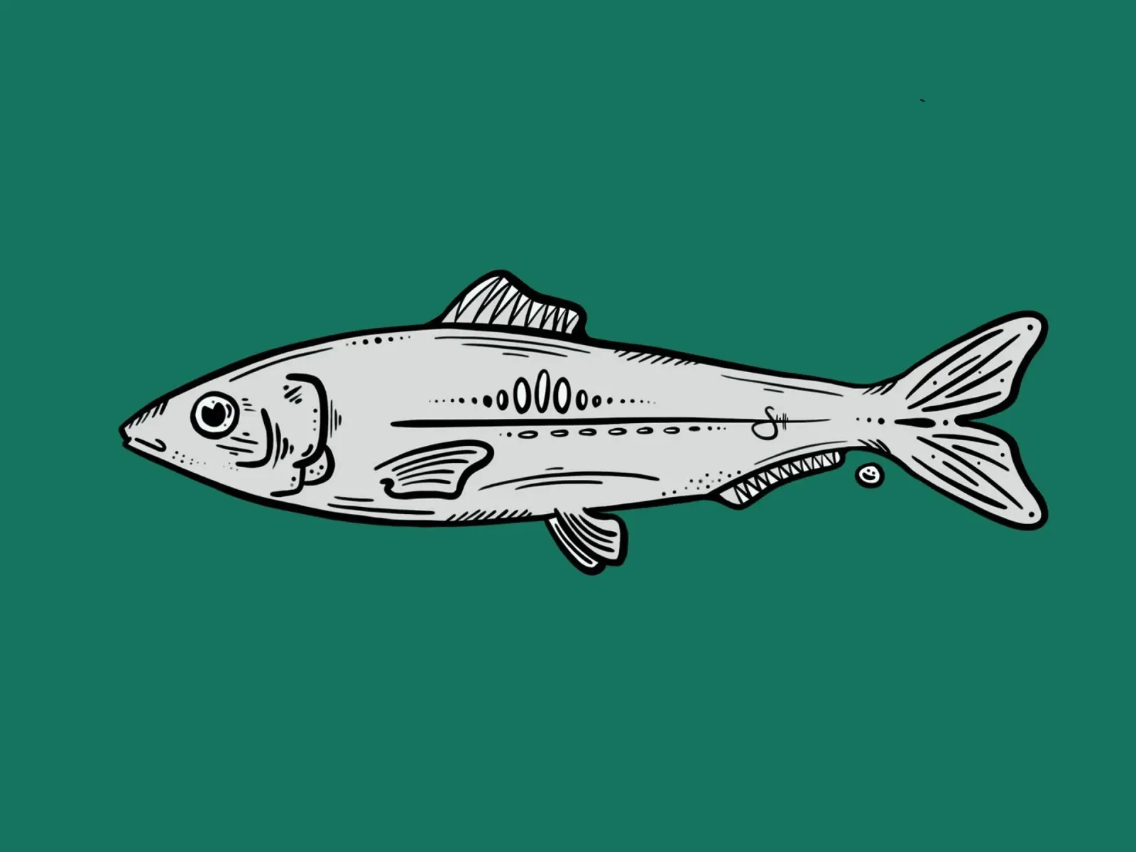 Fish in the green carta hahnemühle da STFI.studio