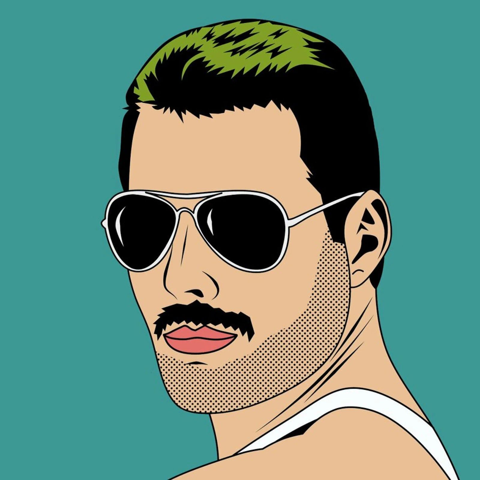 Freddie Mercury Poster von Mark Ashkenazi