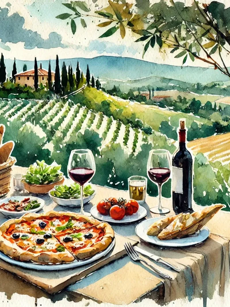 Buffet italiano carta hahnemühle da Travel with Chris