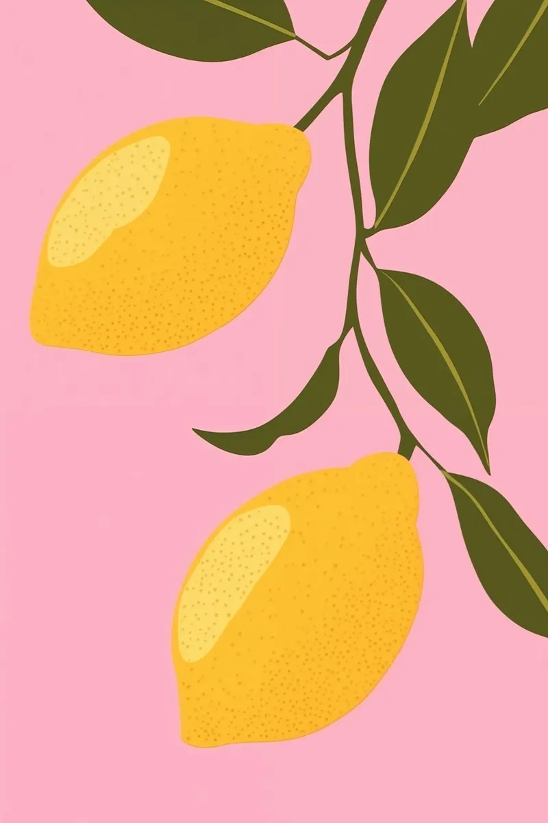 Two Charming Lemons on Pink acrylic glass by Autofocus