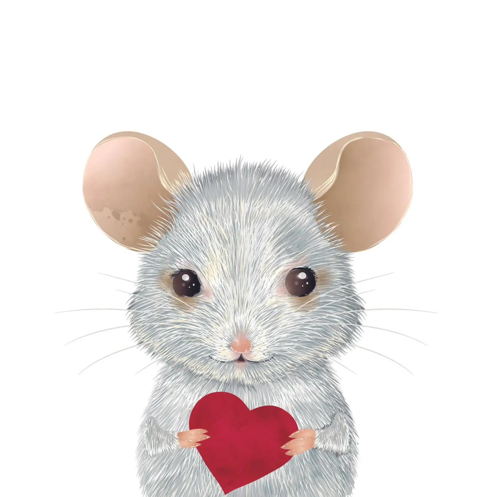 Souris de la Saint-Valentin - Affectueux et déchirant hahnemühle de kisho art