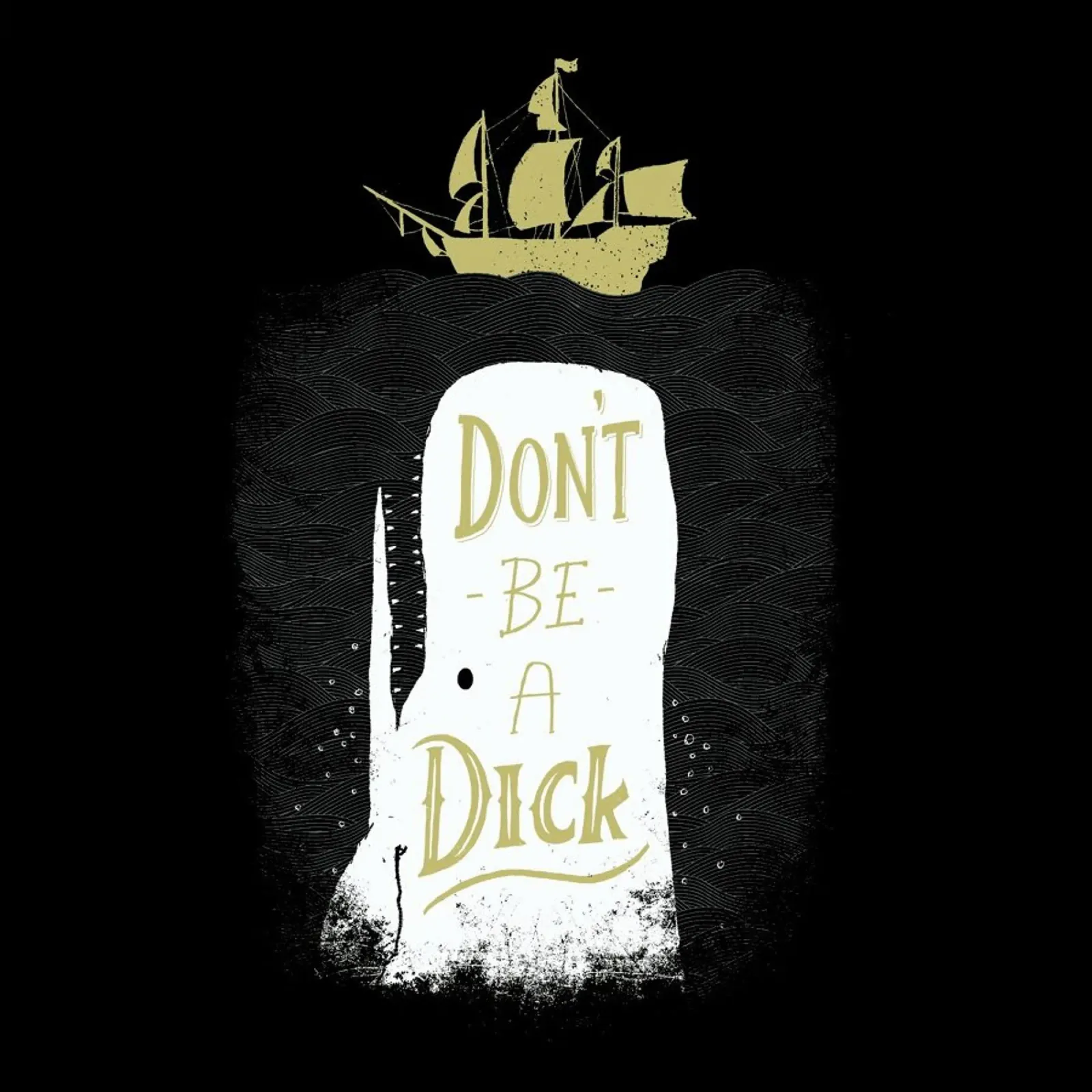 Don't Be a Moby Acryl-Glas von DinoMike