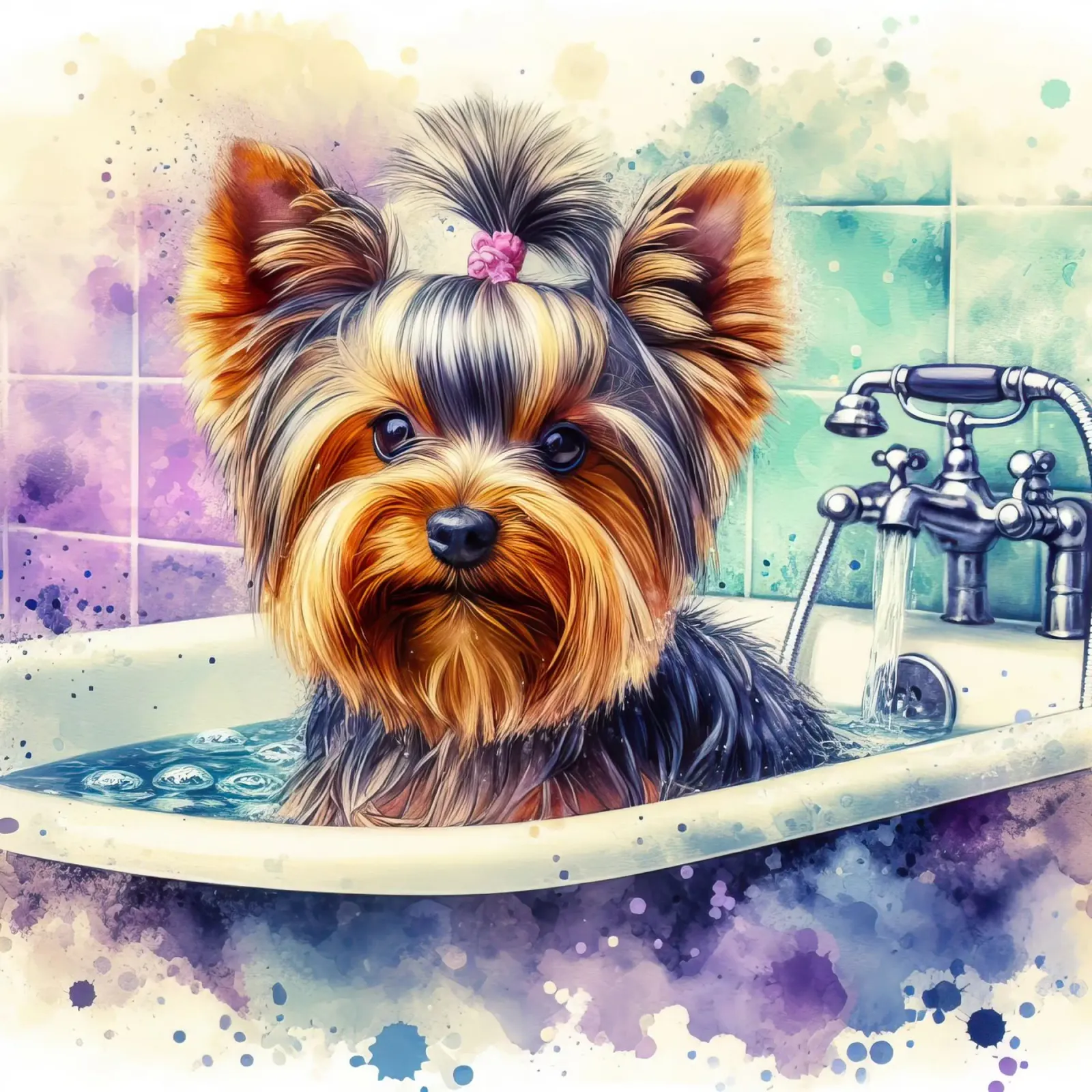 Yorkshire terrier hahnemühle by 🎁 ARTVI-SHOP