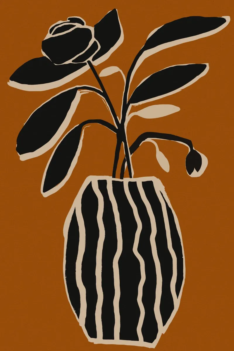Ochre Still Life No 5 carta hahnemühle da treechild