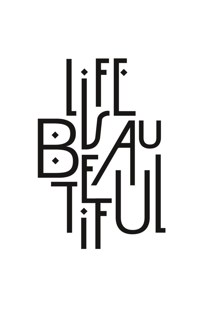 Life is beautiful poster de Amy & Kurt