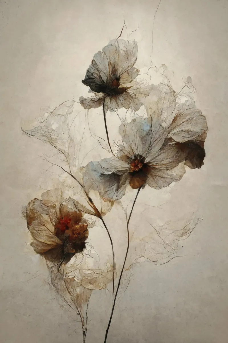 Dry Flowers No 3 plexiglass da treechild