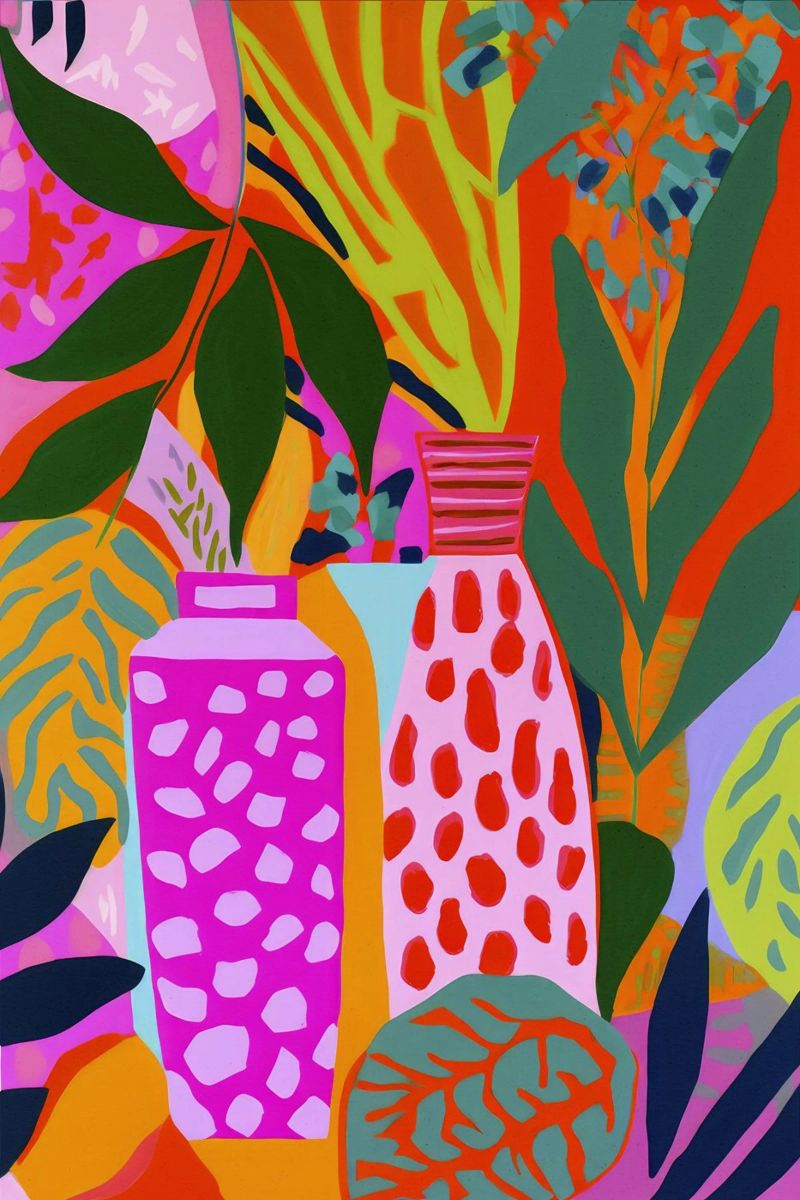 Neon Vases poster by treechild