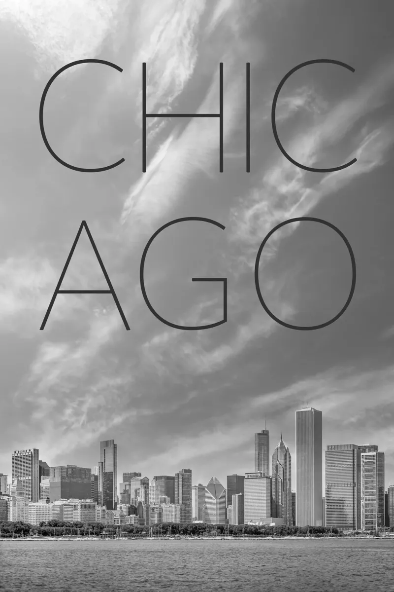 Skyline di CHICAGO | Testo poster da Melanie Viola