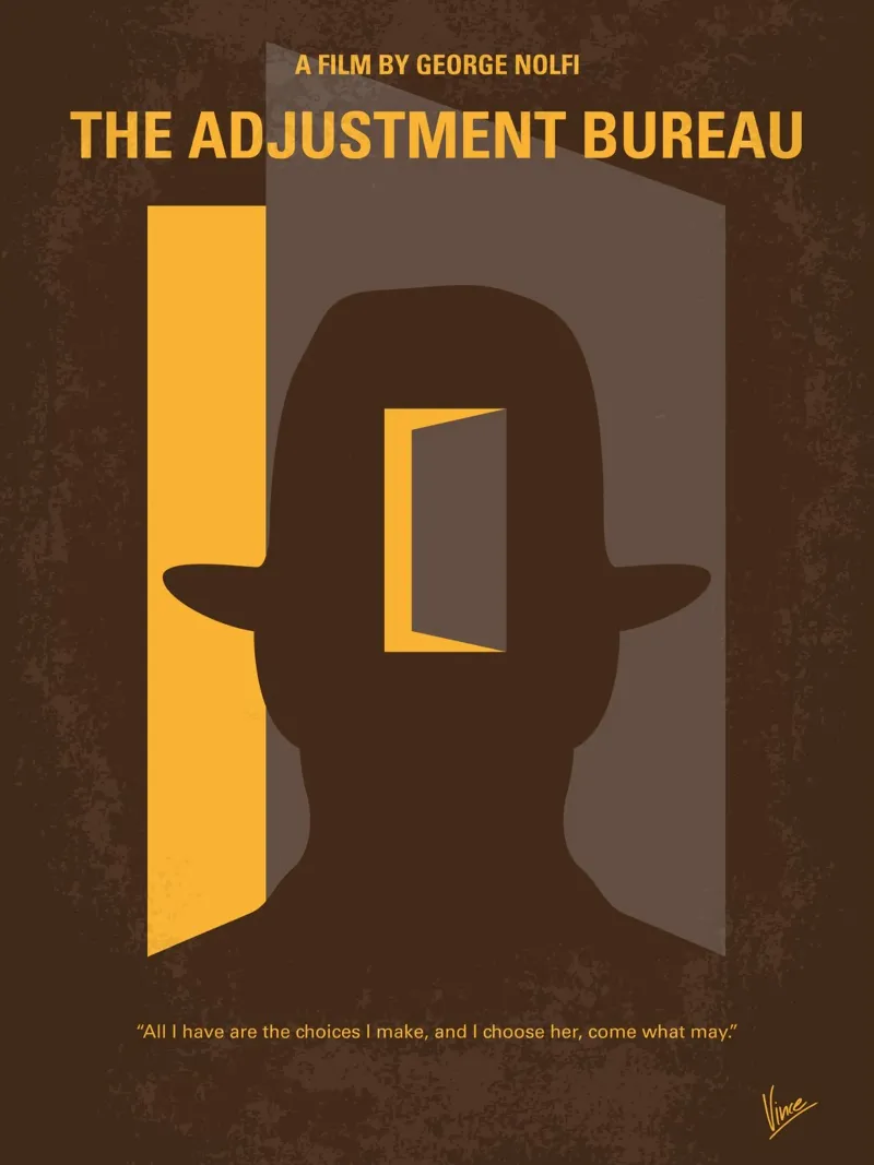 No710 My The Adjustment Bureau minimal movie poster poster da Chungkong