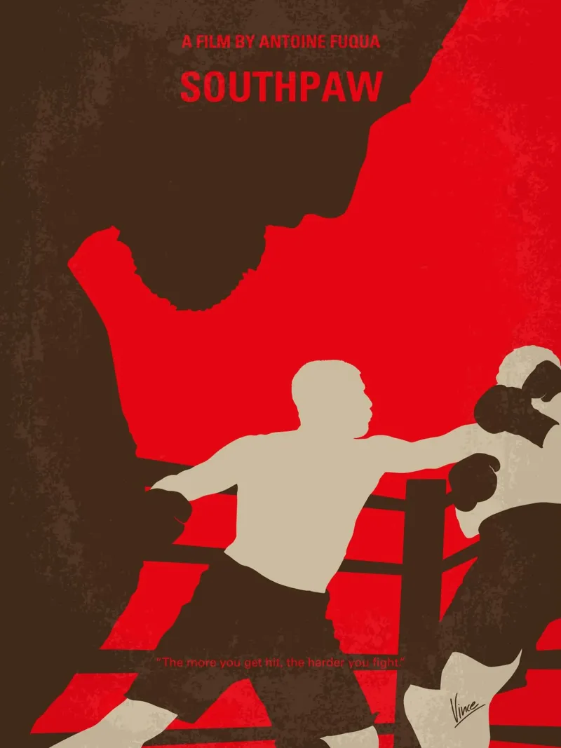 No723 My Southpaw minimal movie poster poster con telaio in plastica da Chungkong