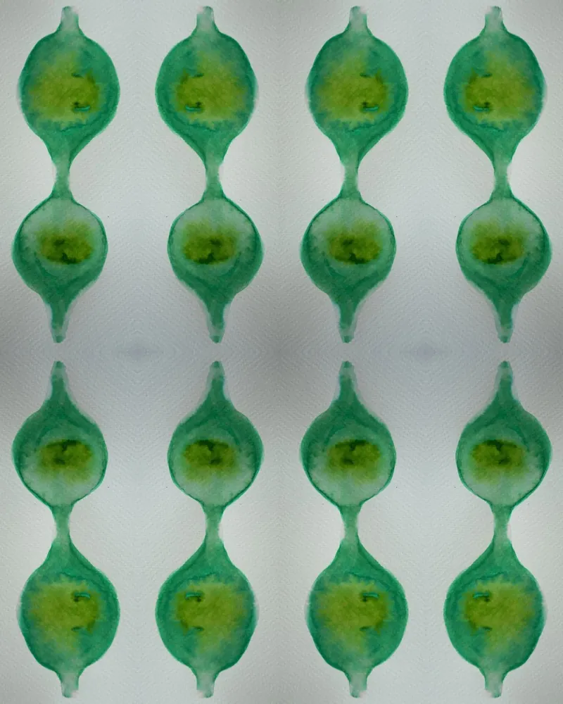 Abstract green hahnemühle by Teresa André