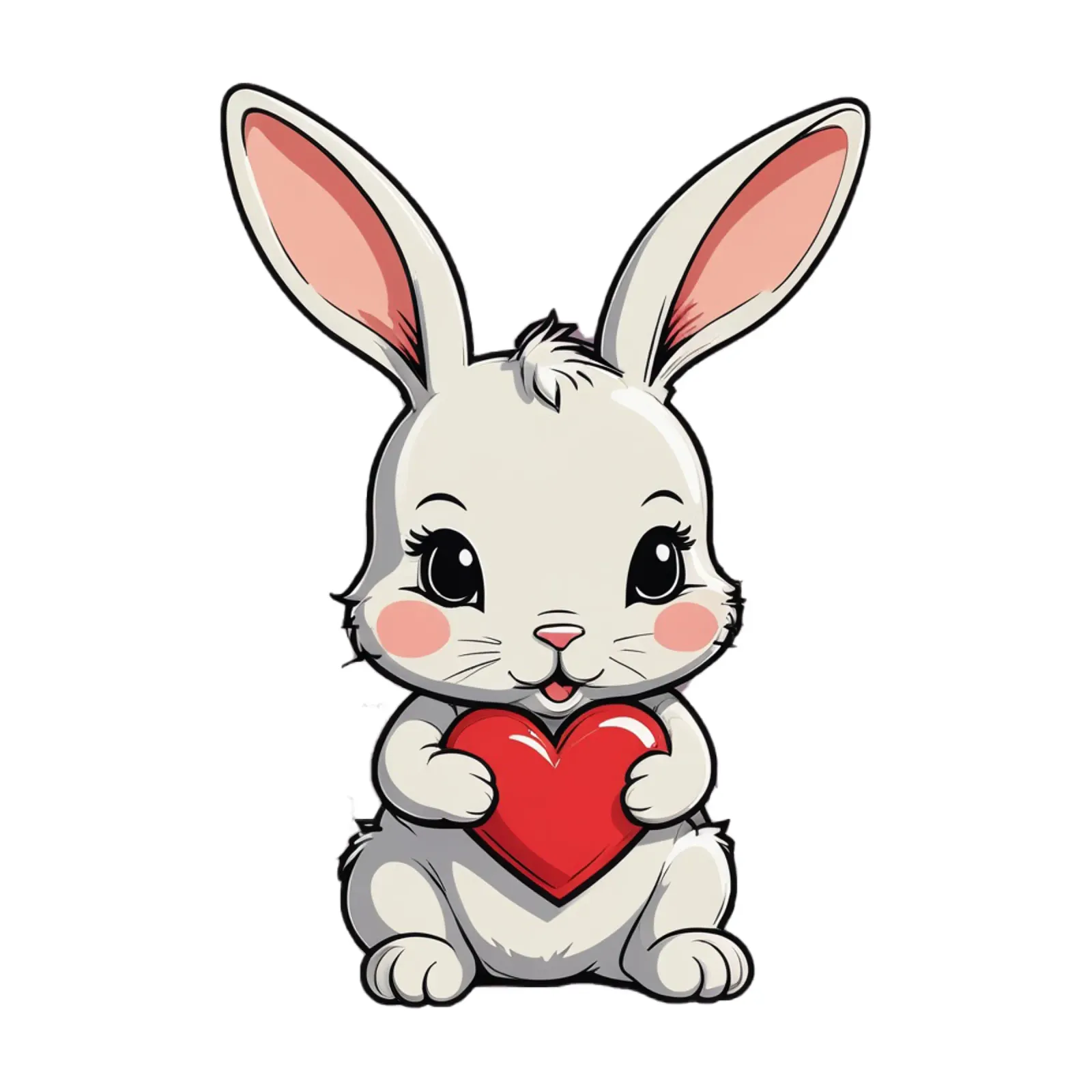 Süßer Hase mit Herz | verliebt | in Liebe | für Paare | Tier pellicola backlit da schoenverpacktde