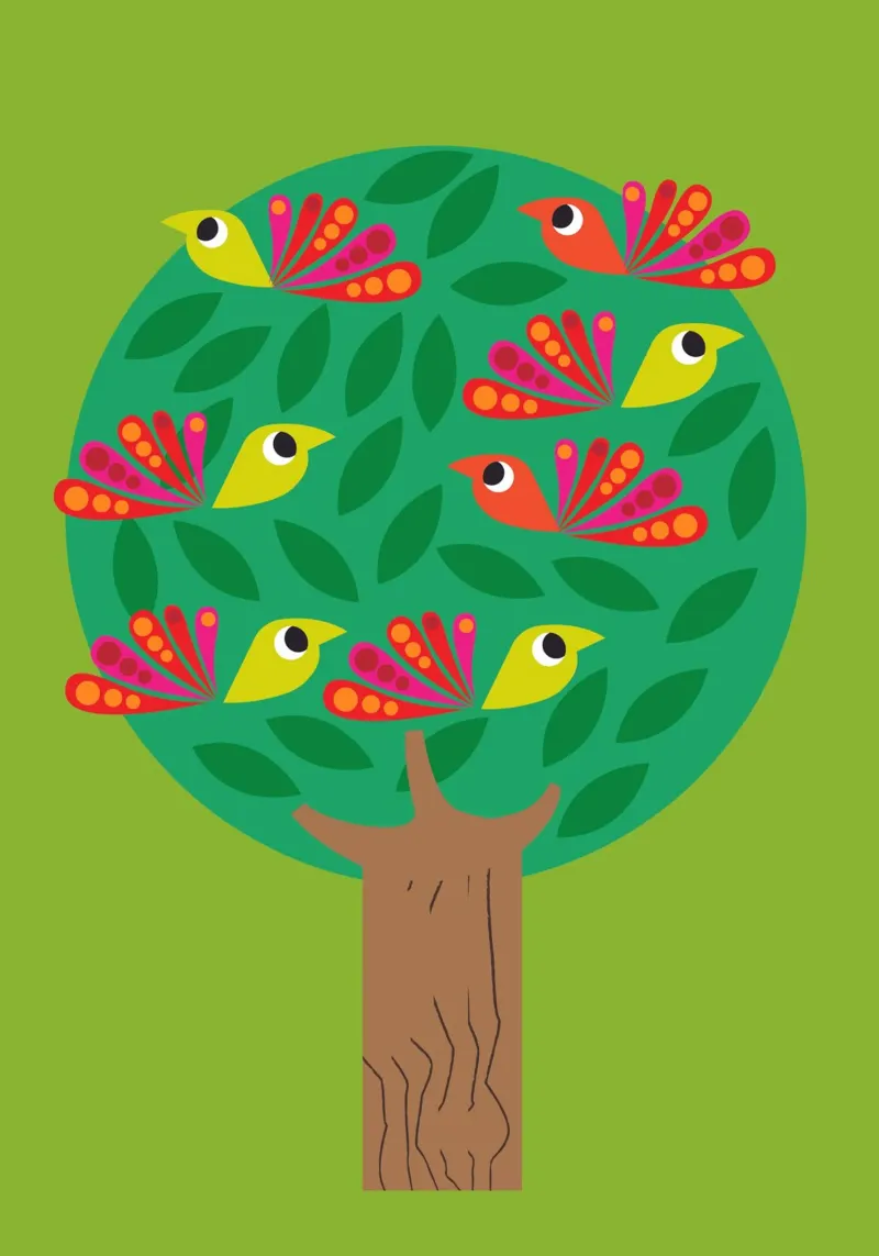 Albero poster con telaio in alluminio da Looks n Brains