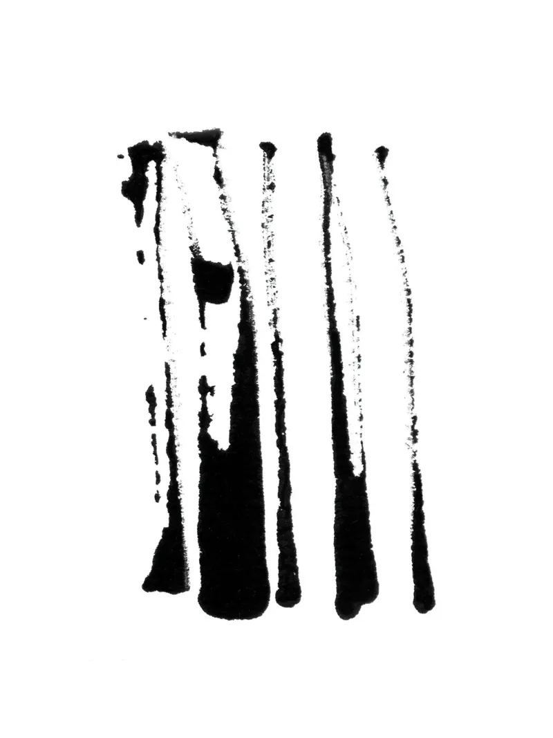 Strokes | Minimal Ink Abstract alluminio dibond da sabidussi