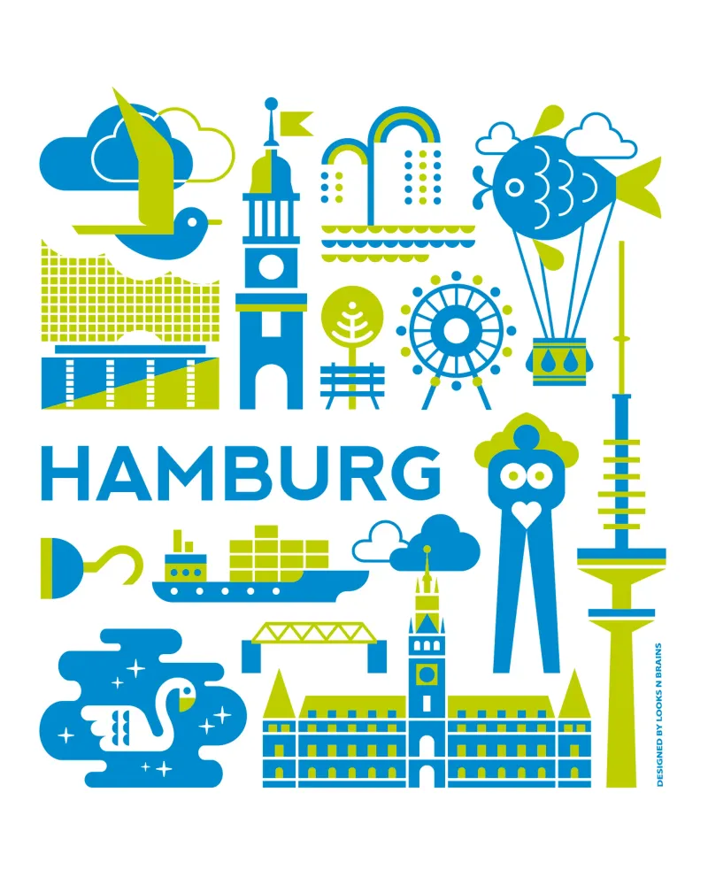 Metropolises - Hamburg hahnemühle by Looks n Brains