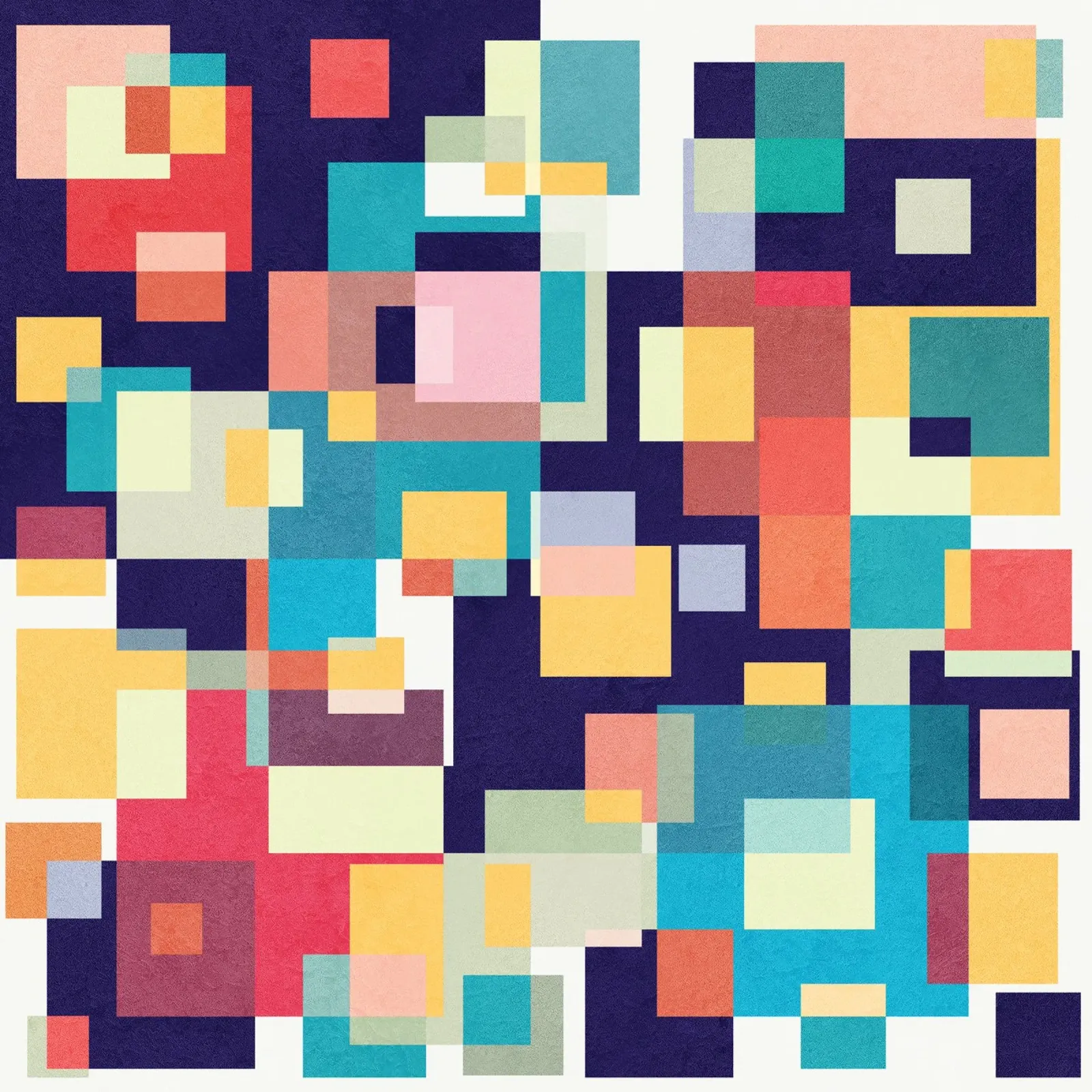 Dancing Squares alu-dibond by lovely lines