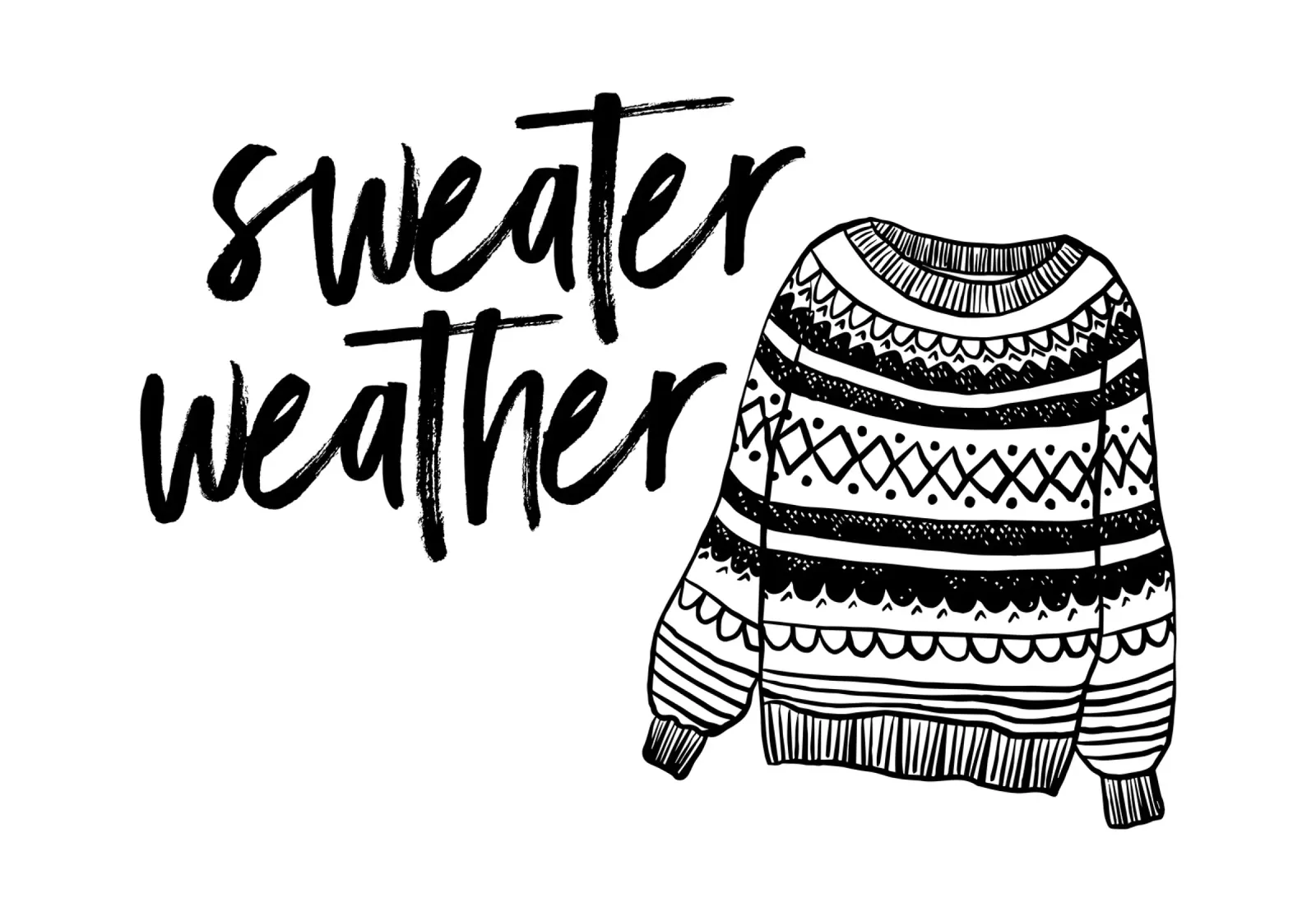 Sweather weather poster da modeern