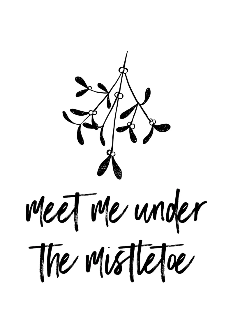 Meet me under the mistletoe carta hahnemühle da modeern