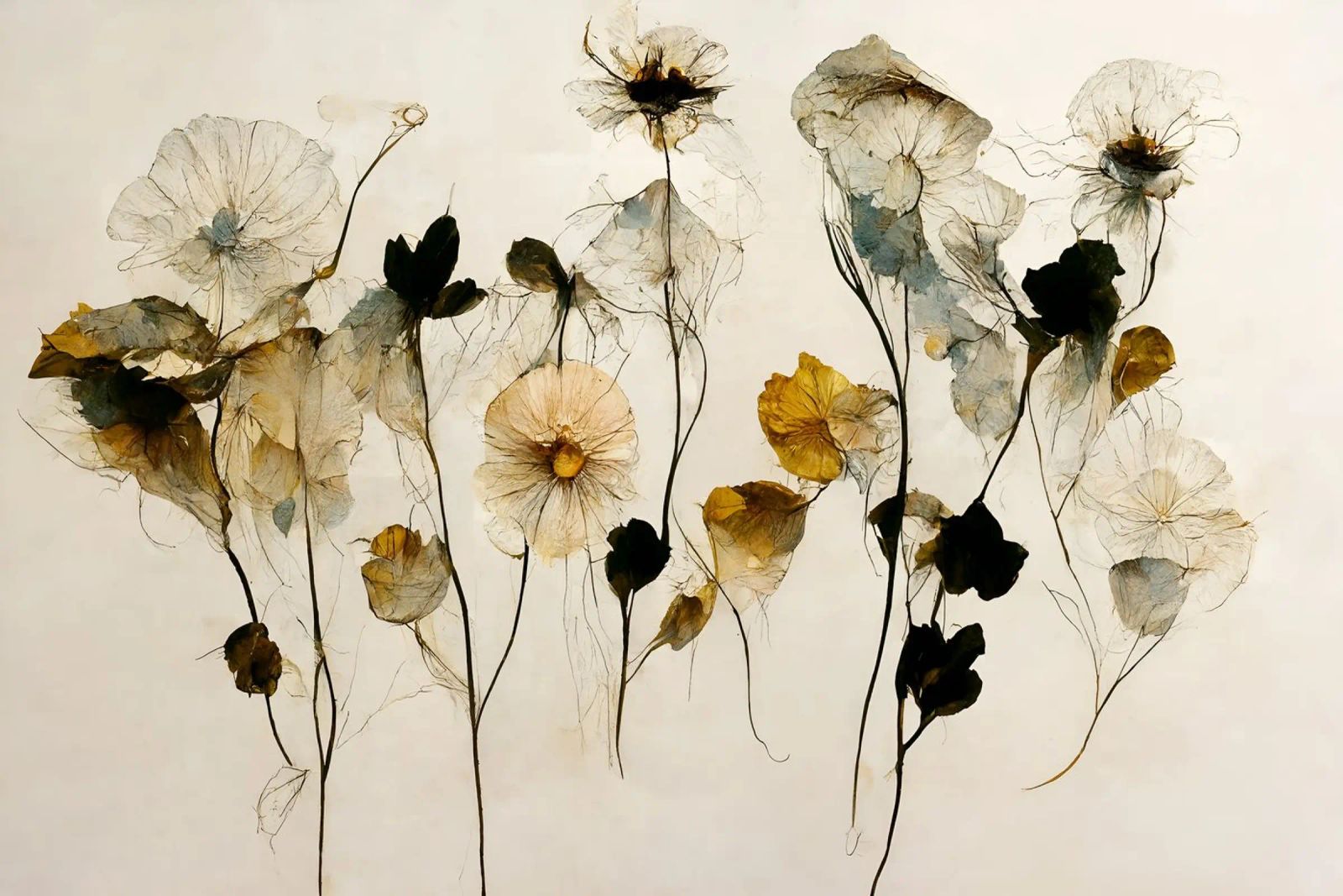 Beautiful Dry Flowers poster de treechild