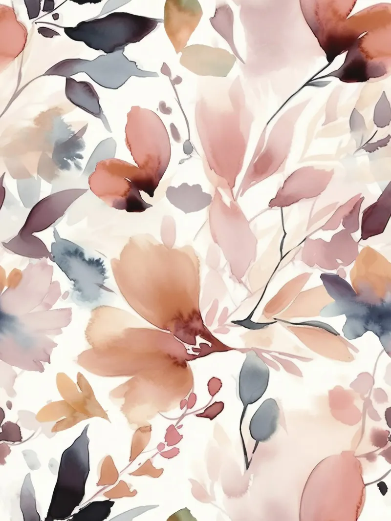 Romanticismo fiorito in acquerello pastello poster con telaio in alluminio da Andrea Haase Floral Passion