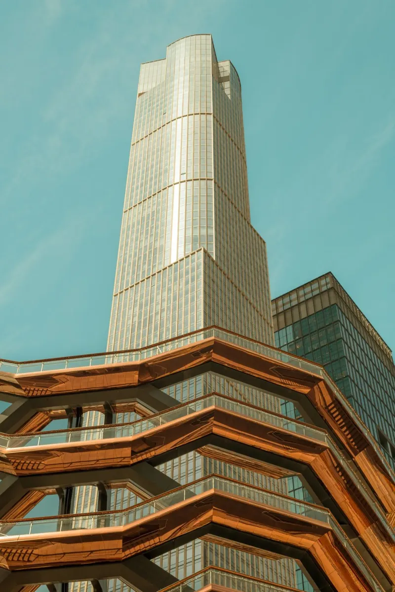 Hudson Yard New York poster con telaio in legno da thetraveller