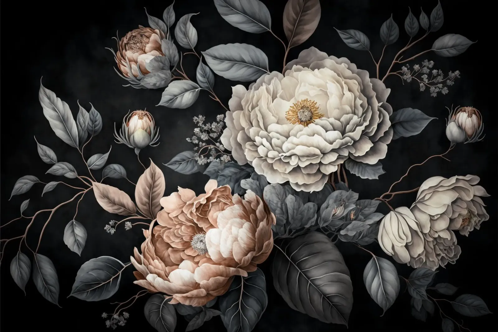 Vibrazioni vittoriane Fiori opulenti pellicola backlit da Andrea Haase Floral Passion