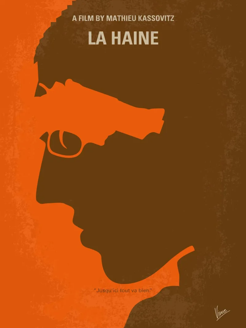 No734 My La Haine minimal movie poster Acryl-Glas von Chungkong