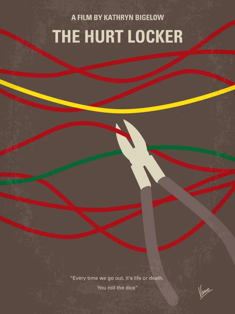 No746 My The Hurt Locker minimal movie poster poster da Chungkong