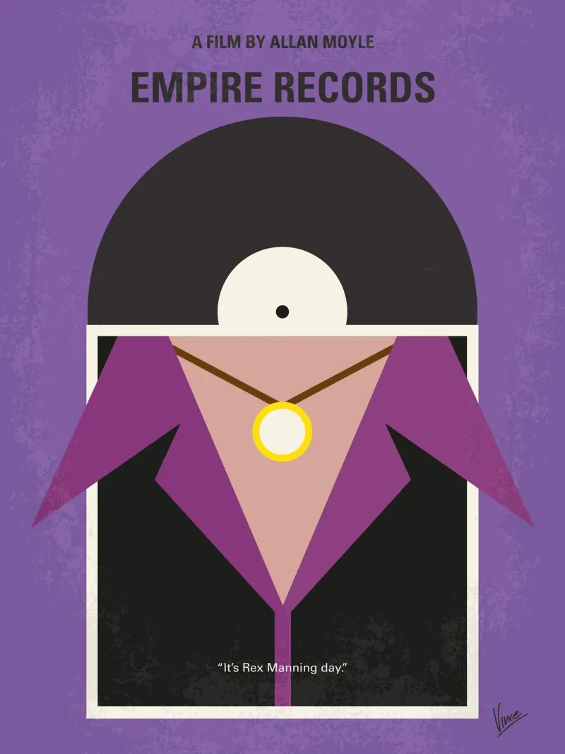 No750 My Empire Records minimal movie poster carta hahnemühle da Chungkong