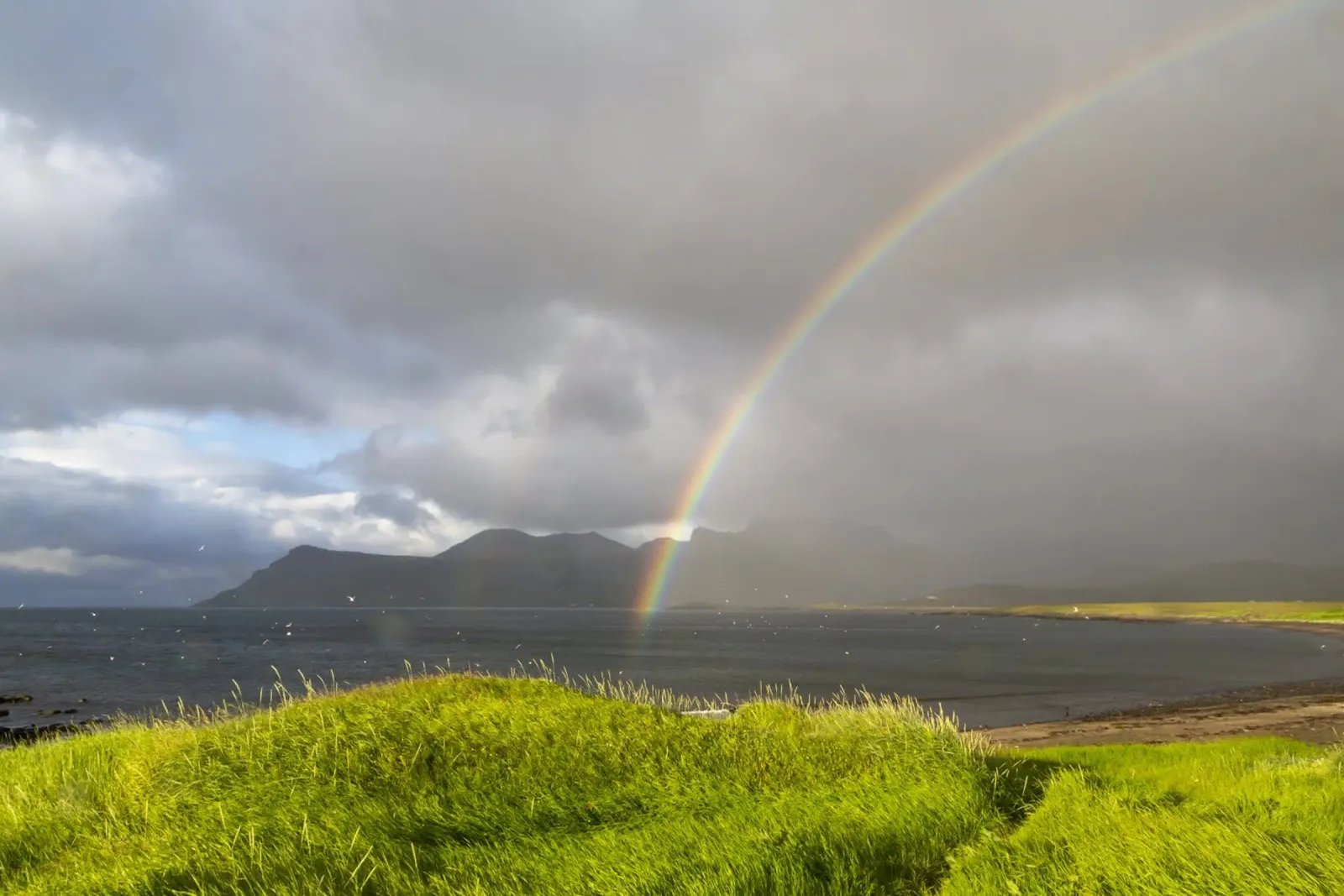 Islanda - Arcobaleno pellicola backlit da Nadine Ginzel