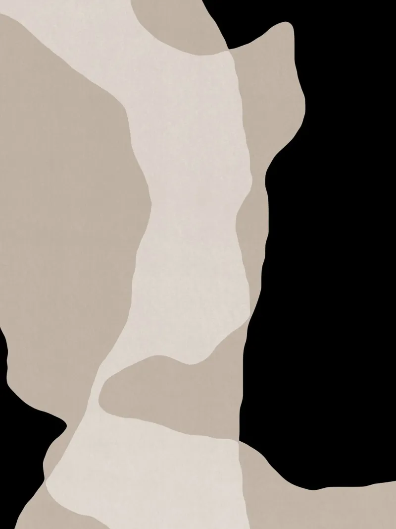 Shapes 5 | Neutral & Black Minimal Abstract carta hahnemühle da sabidussi