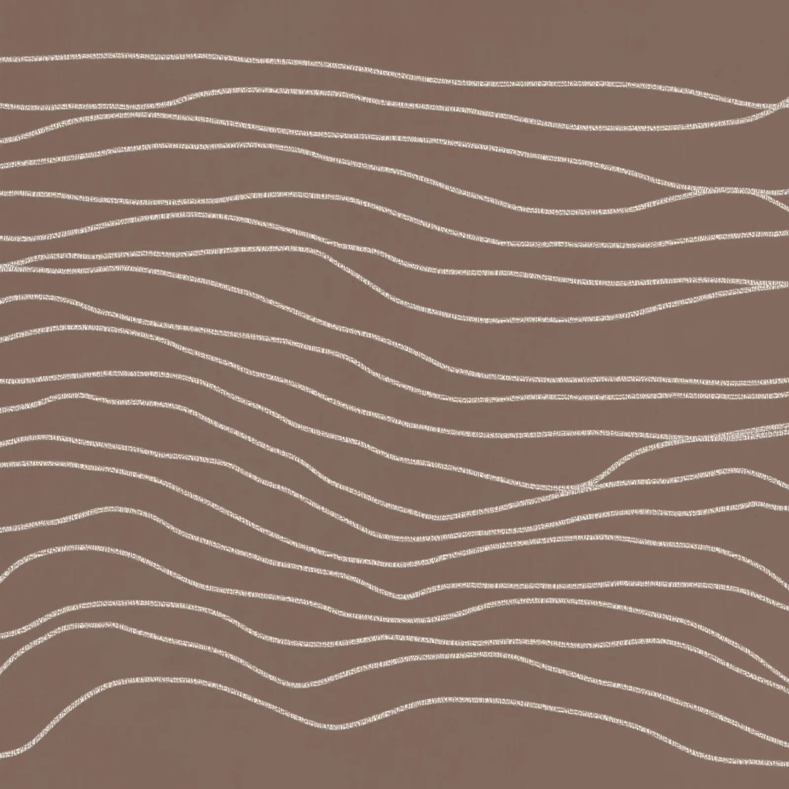 Minimal Chalk Lines on Brown | Abstract Landscape plexiglass da sabidussi
