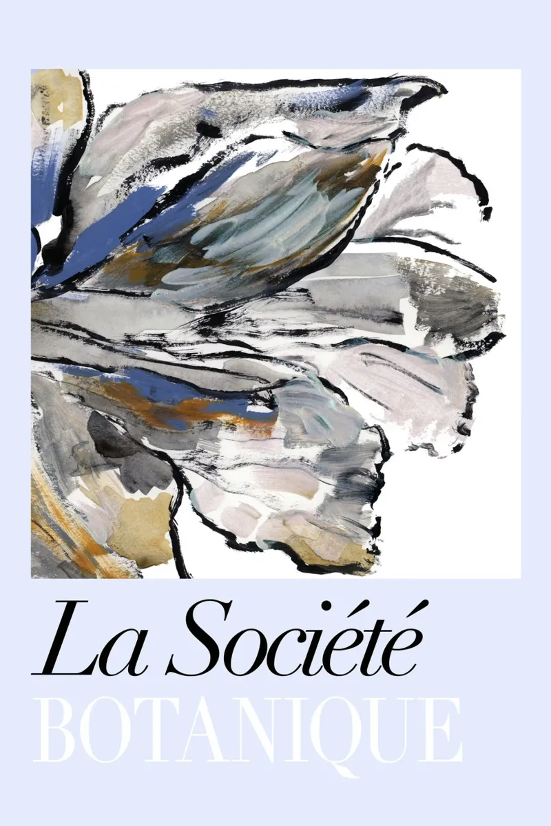 Società Botanica del Fiore Blu I poster con telaio in alluminio da Cartissi