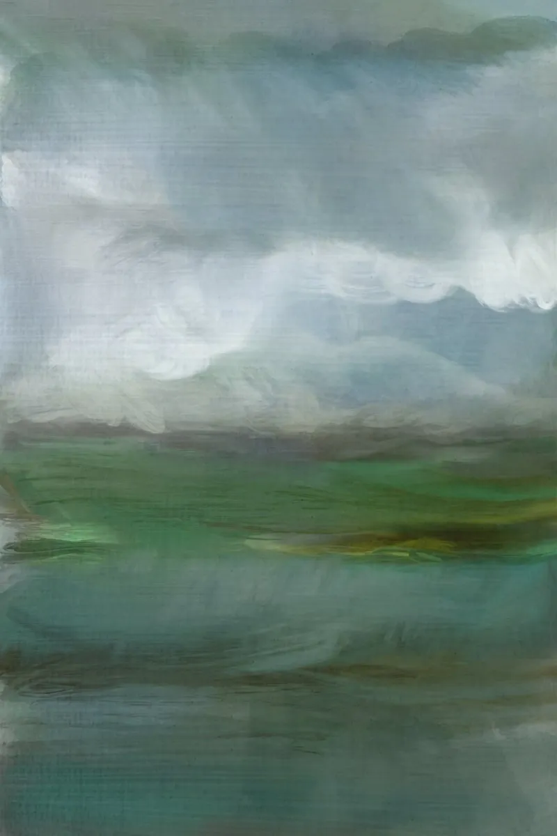 Pannello di olio dei mari agitati II plexiglass da Cartissi