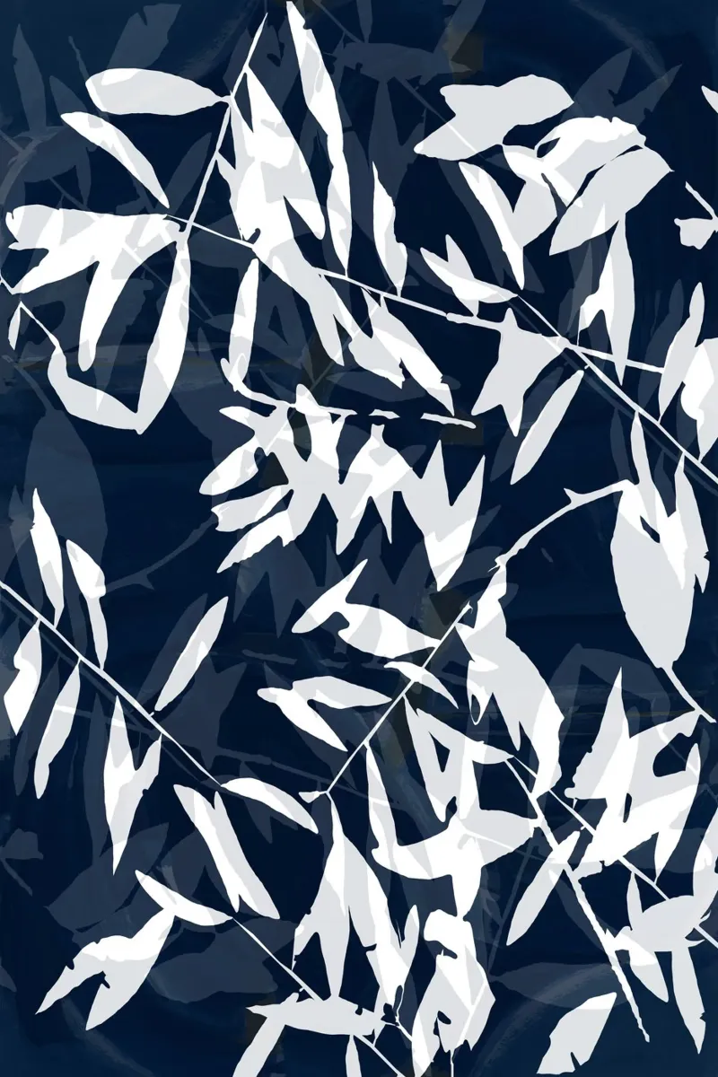 Navy White Bamboo I alluminio dibond da Cartissi