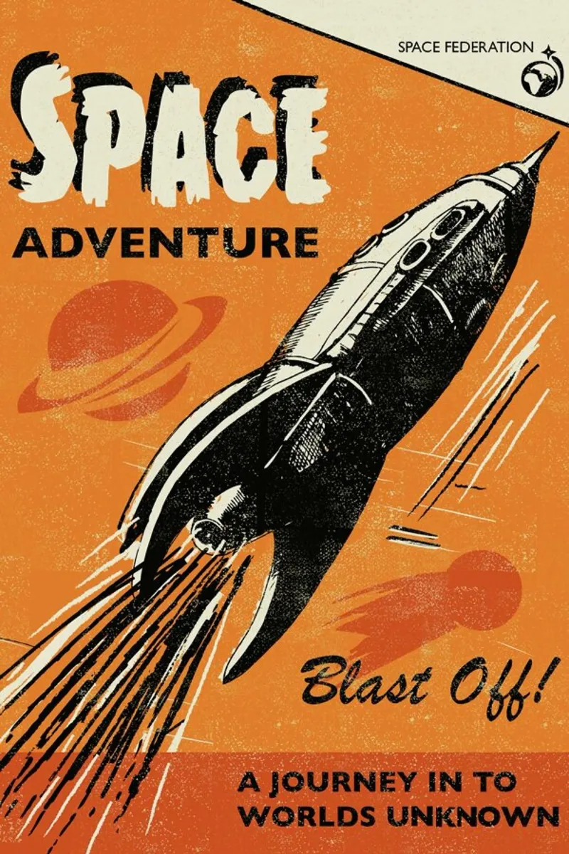 Space Adventure pellicola backlit da Rocket68