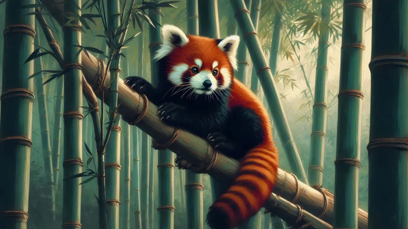 PANDA ROUX pellicola backlit da RUBIANT ART