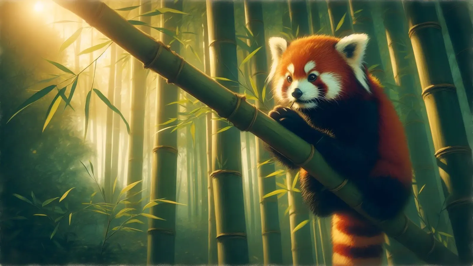 PANDA ROUX pellicola backlit da RUBIANT ART
