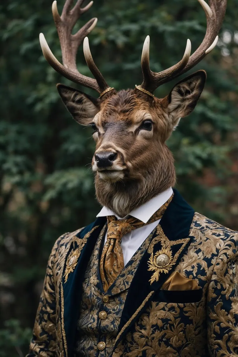 Lord Alderhart - Il nobile cervo della foresta carta hahnemühle da Beasts of Nobility