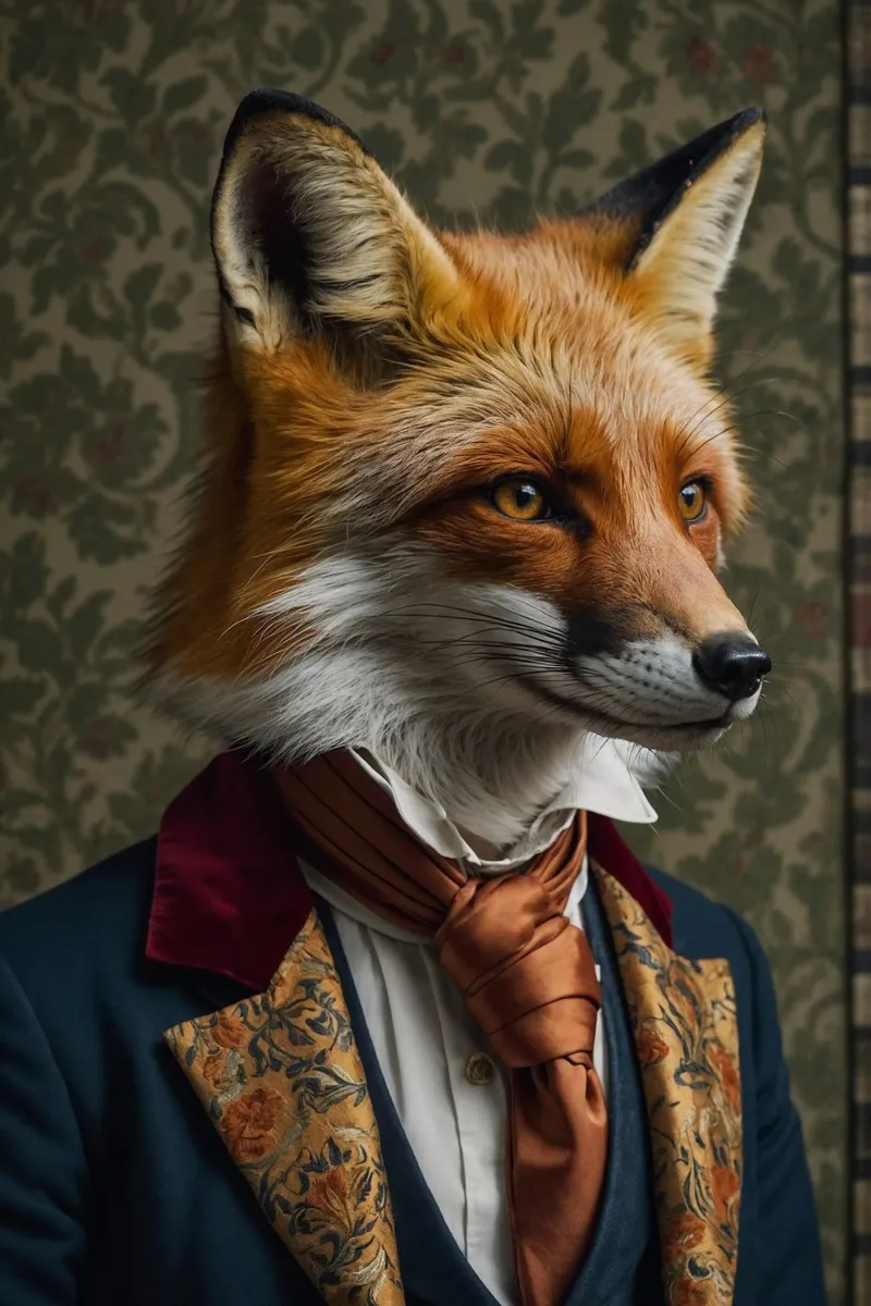 Der Dapper Fox - Eleganz in jedem Detail Hahnemühle von Beasts of Nobility